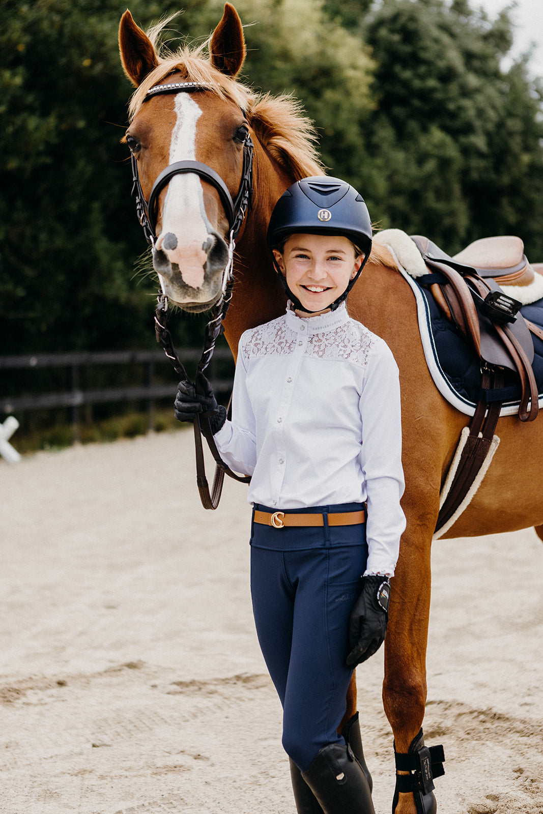 YR Riding Tights - Azzuro