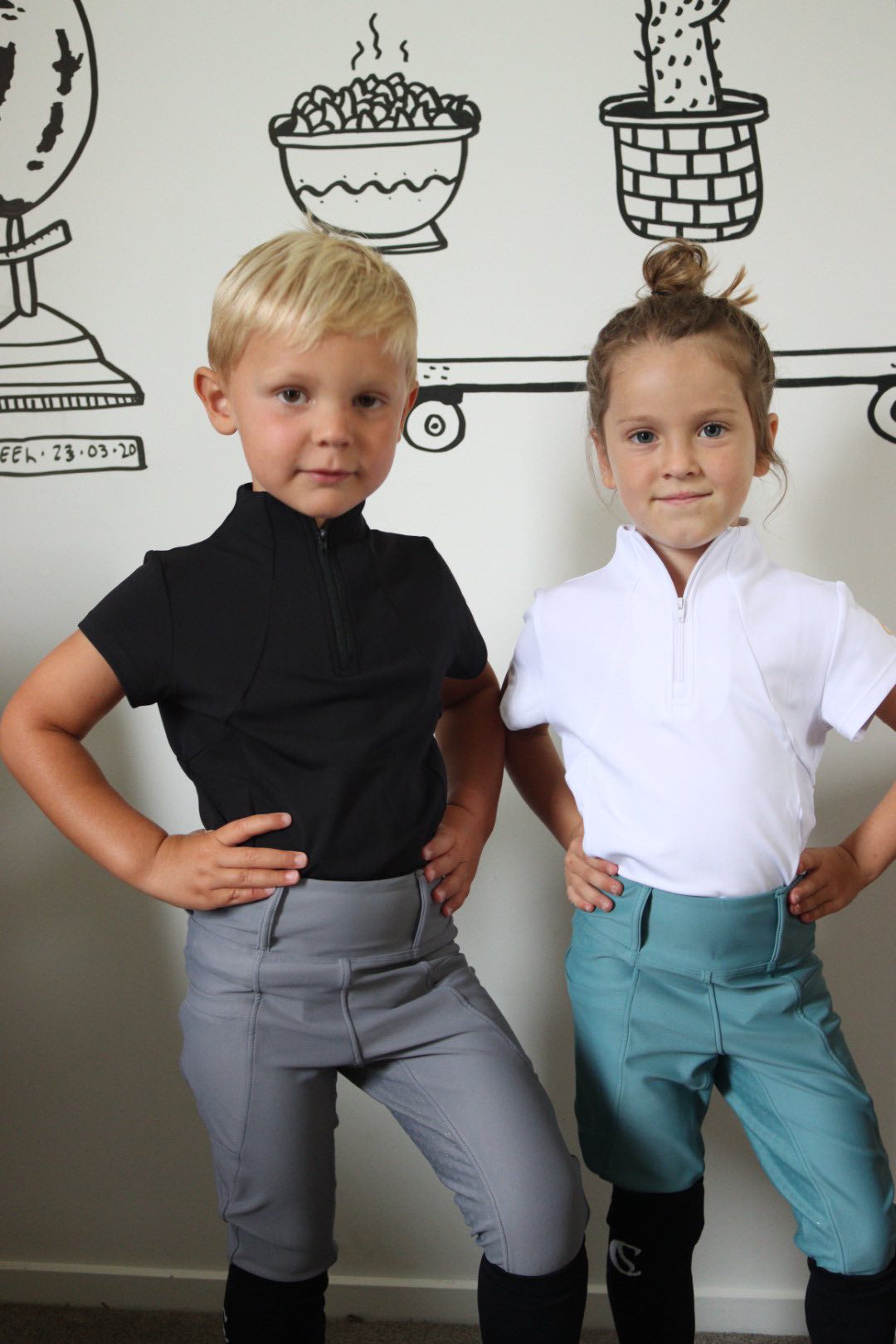 Boys Riding Leggings - Perla