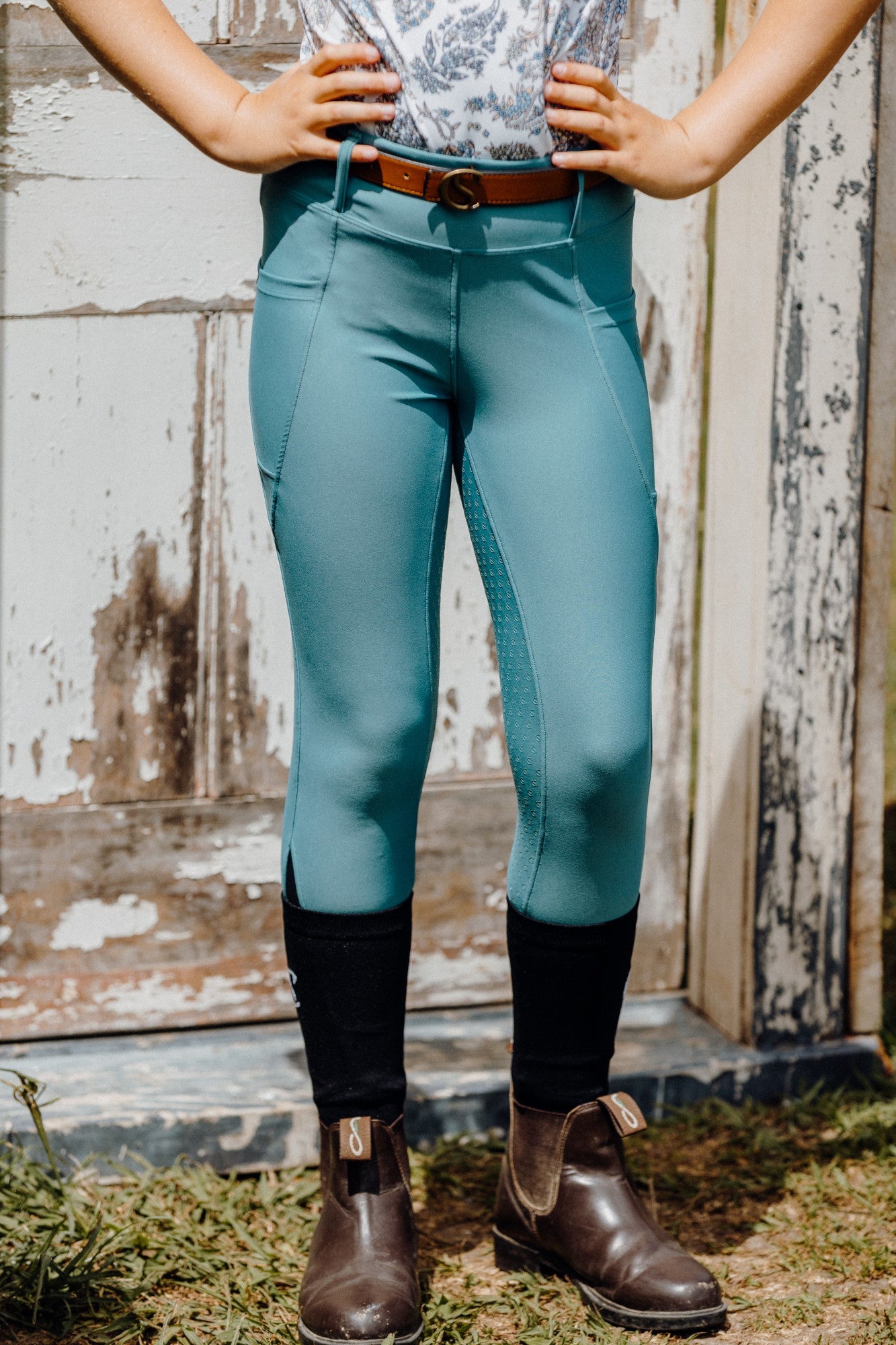 YR Riding Tights - Acqua
