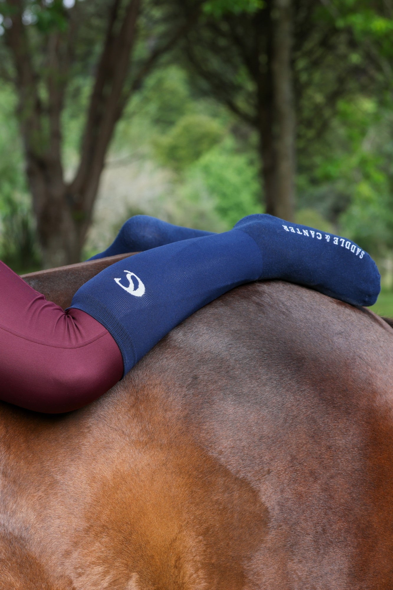 Saddle & Canter Riding Socks - Azzuro
