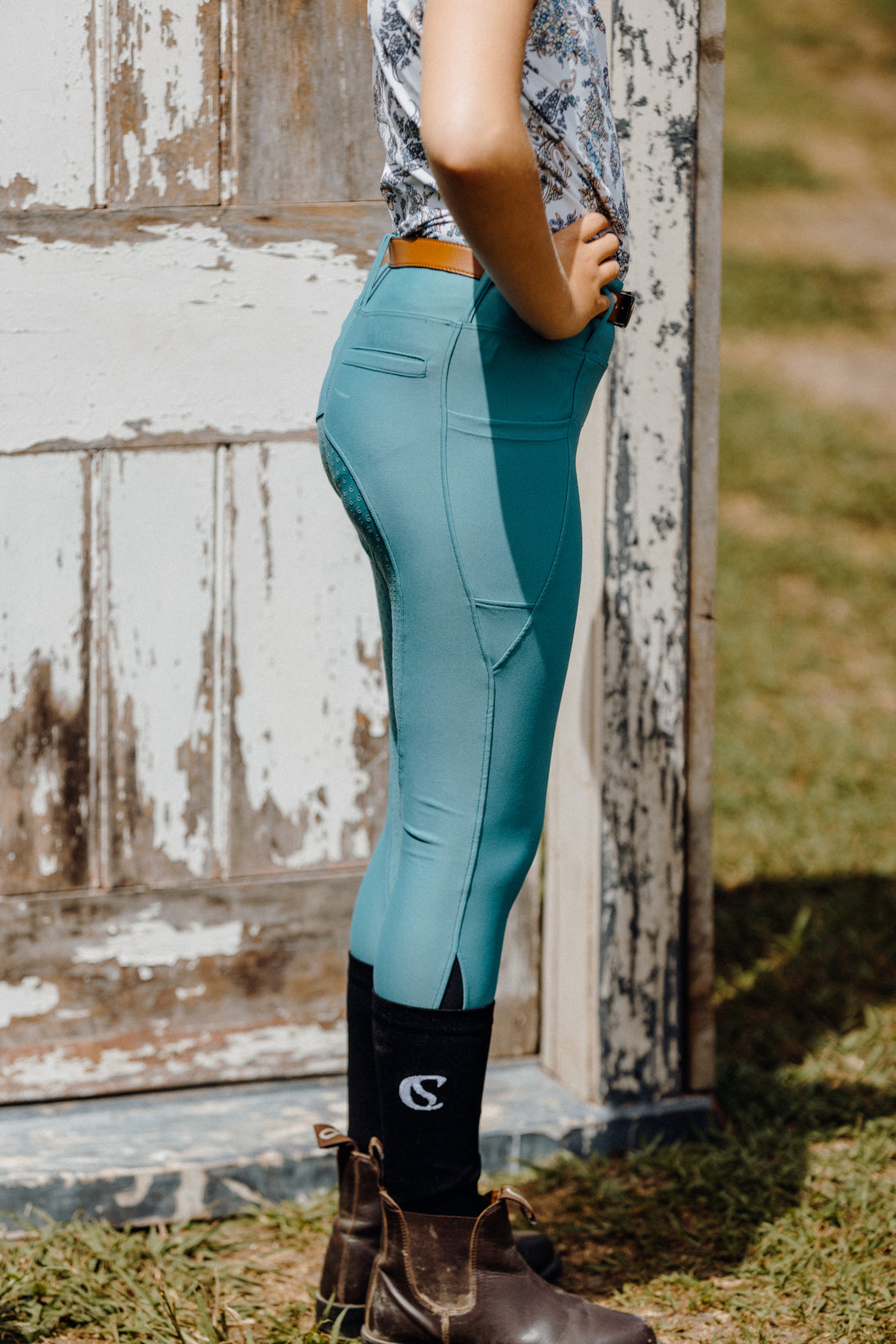 YR Riding Tights - Acqua