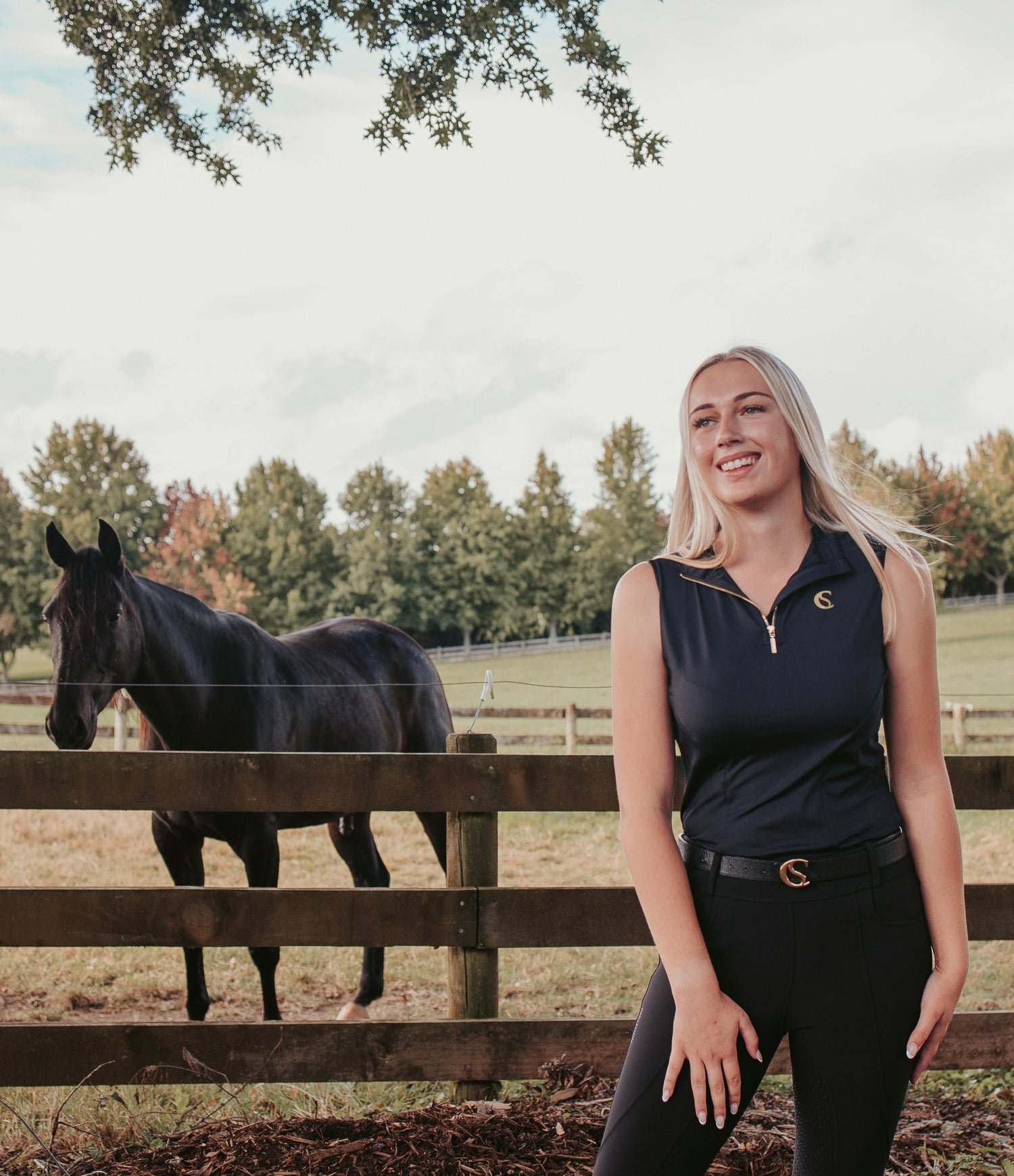 Sleeveless top - Nero