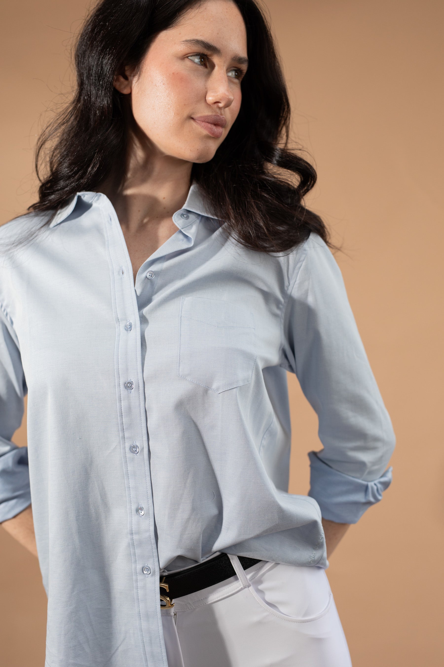 Linen Shirt - Cielo