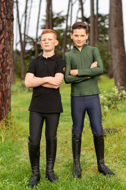 Boys Riding Leggings - Nero